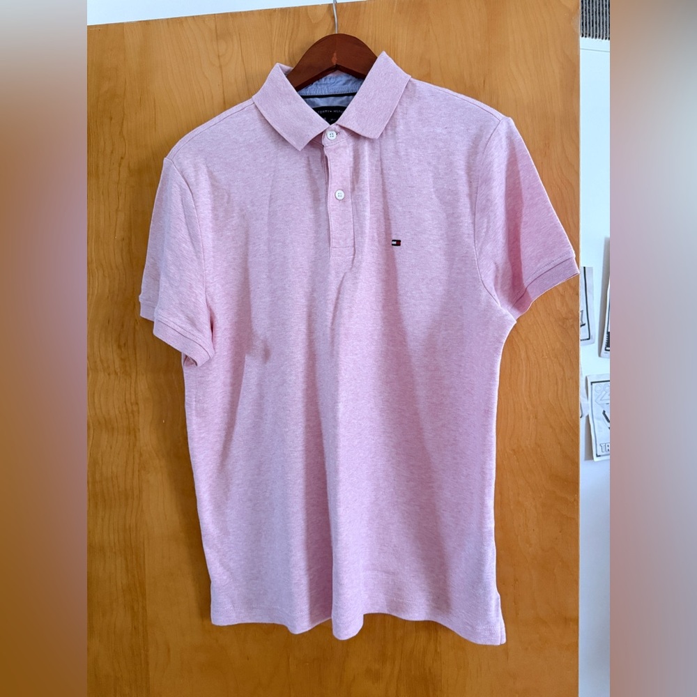 Tommy Hilfiger Light Pink Polo Shirt for Men